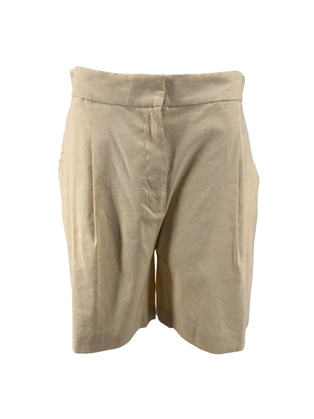 rag & bone Beige Tailored High-Rise Bermudas